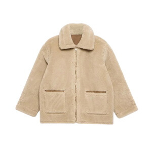 Mint Velvet Tan Reversible Aviator Jacket